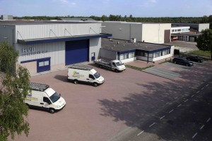 Terrein en bedrijfspand van HVB Constructie in Hoogerheide